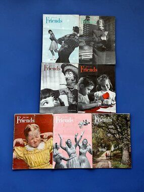 7 Vintage Friends Magazine Lot Fashion Sports Cars Old Ad Paper Ephemera 50s